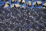 Pandas with Blue Cotton Constellations