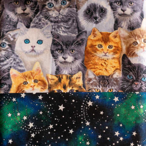 Starry Sky with Realistic Animal Print Panel (Assorted Colours)