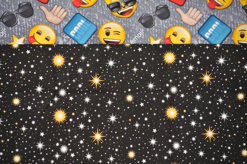 Emojis with Black Cotton Stars