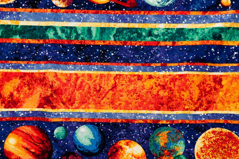 Cotton Multicolor Planets Pillowcase